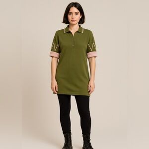 Vintage Gianni Versace Olive Knit Polo